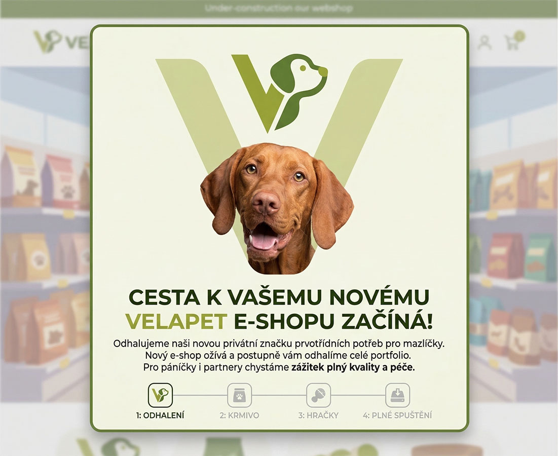 VELAPET e-shopu začíná